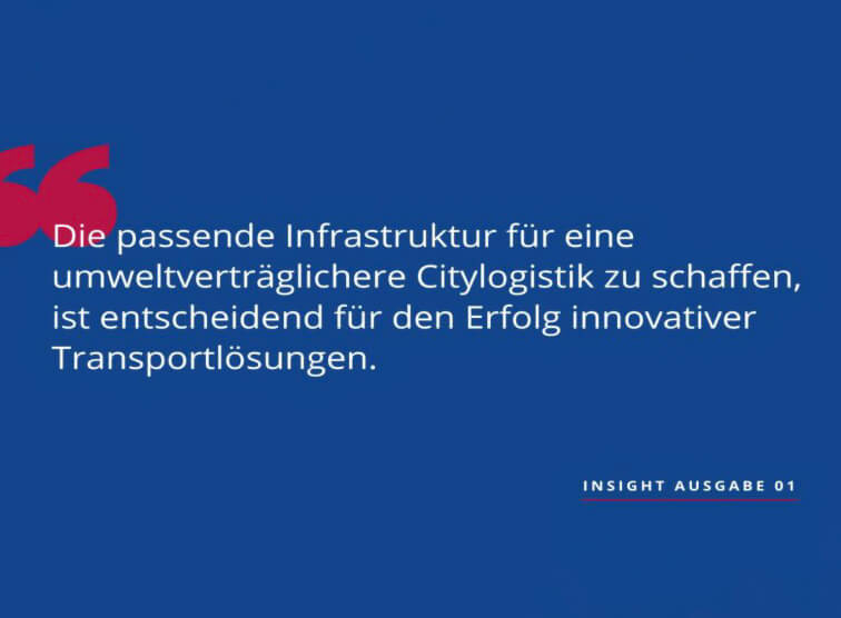 Insight 01: Logistik für lebenswerte Städte 